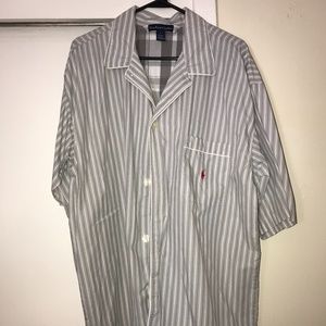 Polo Ralph Lauren S/S Shirt L Men's Gray/White/Red